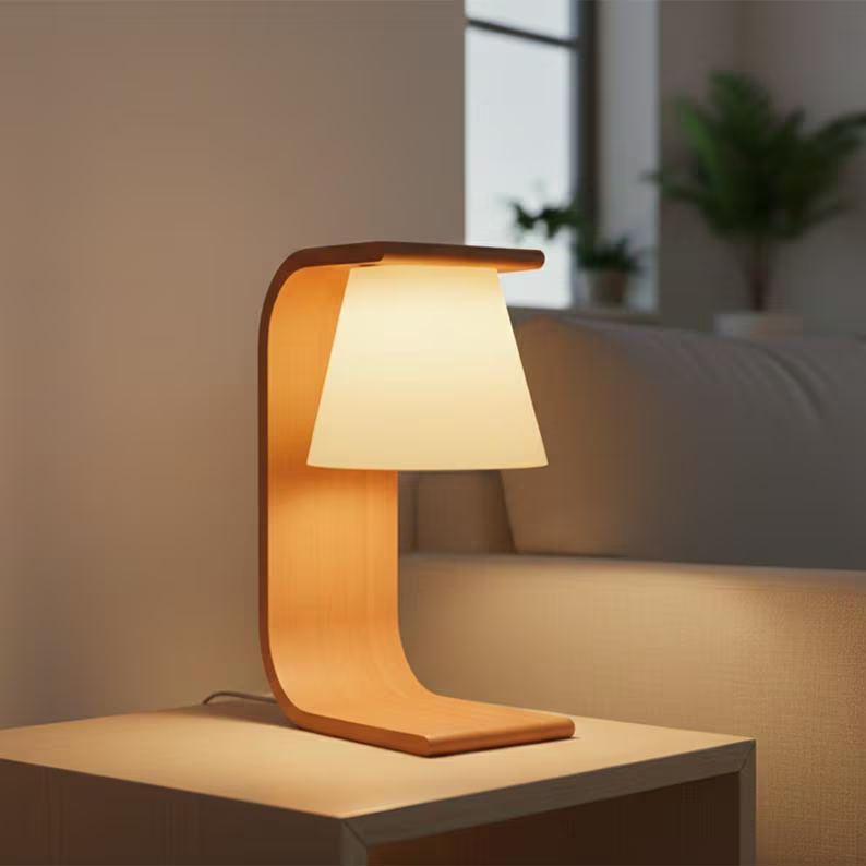 Luminária Wood Curve